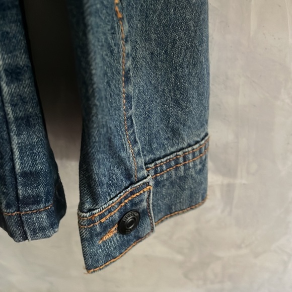 Hudson Jeans Mens Blue Denim Jean Jacket/Long-sleeve Shirt NWT Black Pockets - Picture 4 of 11